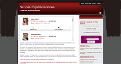 Desktop Screenshot of nationalpsychicreviews.com